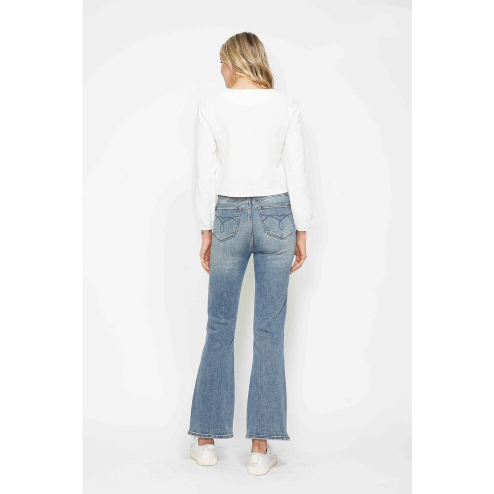 Judy Blue Tummy Control Embroidered Pocketed Bootcut Jeans -JB88783MDL - 0/24 - Picture 6 of 6